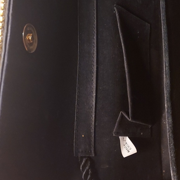 Evening Shoulder/Cluch Velvet with Gold & Silver beads, Velvet Braided Rope Bag. - Picture 4 of 7